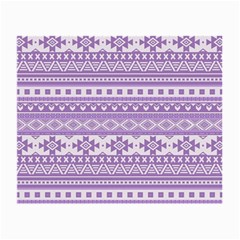 Fancy Tribal Borders Lilac Small Glasses Cloth