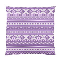 Fancy Tribal Borders Lilac Standard Cushion Cases (two Sides) 