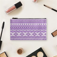 Fancy Tribal Borders Lilac Cosmetic Bag (small) 