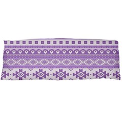 Fancy Tribal Borders Lilac Body Pillow Cases Dakimakura (two Sides) 