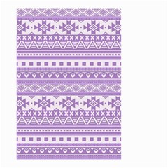 Fancy Tribal Borders Lilac Small Garden Flag (two Sides) by ImpressiveMoments