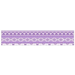 Fancy Tribal Borders Lilac Flano Scarf (small) 