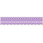 Fancy Tribal Borders Lilac Flano Scarf (Large)  Front