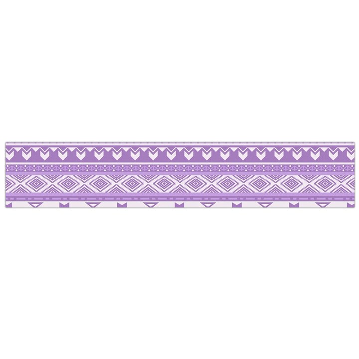 Fancy Tribal Borders Lilac Flano Scarf (Large) 