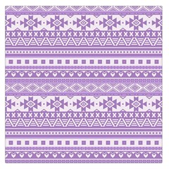 Fancy Tribal Borders Lilac Large Satin Scarf (square) by ImpressiveMoments