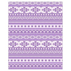 Fancy Tribal Borders Lilac Drawstring Bag (small)