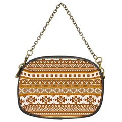 Fancy Tribal Borders Golden Chain Purses (one Side)  by ImpressiveMoments