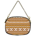 Fancy Tribal Borders Golden Chain Purses (Two Sides)  Front