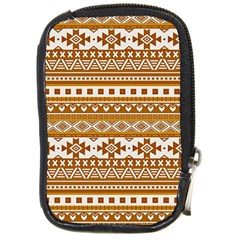 Fancy Tribal Borders Golden Compact Camera Cases