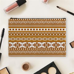 Fancy Tribal Borders Golden Cosmetic Bag (large) 