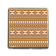 Fancy Tribal Borders Golden Memory Card Reader (square)