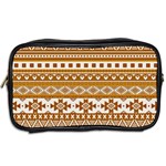 Fancy Tribal Borders Golden Toiletries Bags 2-Side Back