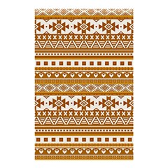 Fancy Tribal Borders Golden Shower Curtain 48  X 72  (small) 