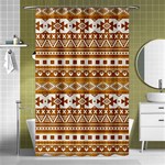 Fancy Tribal Borders Golden Shower Curtain 48  x 72  (Small)  Curtain(48  X 72 ) - 42.18 x64.8  Curtain(48  X 72 )