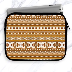 Fancy Tribal Borders Golden Apple Ipad 2/3/4 Zipper Cases