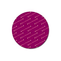 Merry Christmas,text,bordeaux Magnet 3  (round)