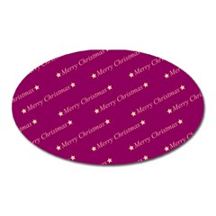 Merry Christmas,text,bordeaux Oval Magnet by ImpressiveMoments