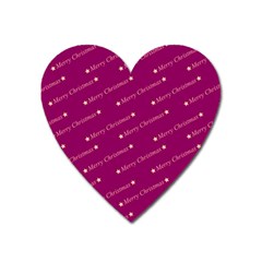 Merry Christmas,text,bordeaux Heart Magnet