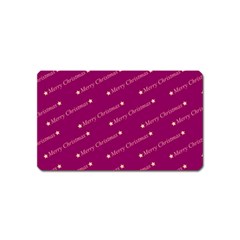 Merry Christmas,text,bordeaux Magnet (name Card)