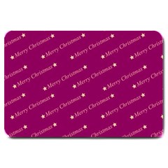 Merry Christmas,text,bordeaux Large Doormat  by ImpressiveMoments