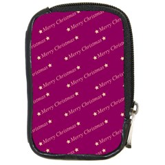 Merry Christmas,text,bordeaux Compact Camera Cases by ImpressiveMoments