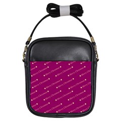 Merry Christmas,text,bordeaux Girls Sling Bags