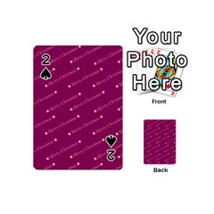 Merry Christmas,text,bordeaux Playing Cards 54 (mini) 