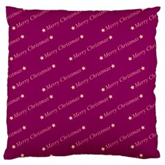 Merry Christmas,text,bordeaux Standard Flano Cushion Cases (one Side)  by ImpressiveMoments