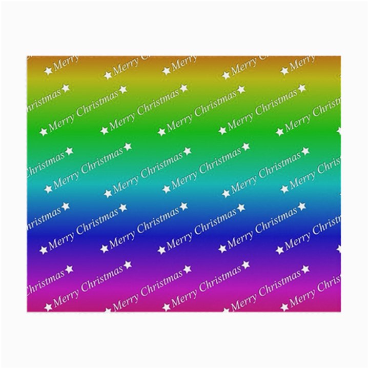 Merry Christmas,text,rainbow Small Glasses Cloth