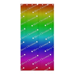 Merry Christmas,text,rainbow Shower Curtain 36  X 72  (stall) 