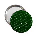 Merry Christmas,text,green 2.25  Handbag Mirrors Front