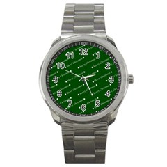 Merry Christmas,text,green Sport Metal Watches