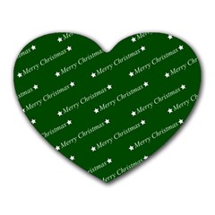 Merry Christmas,text,green Heart Mousepads