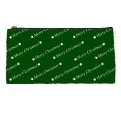 Merry Christmas,text,green Pencil Cases