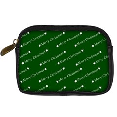 Merry Christmas,text,green Digital Camera Cases