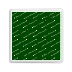 Merry Christmas,text,green Memory Card Reader (square) 