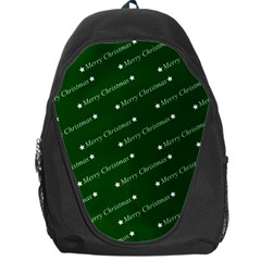 Merry Christmas,text,green Backpack Bag by ImpressiveMoments