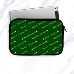 Merry Christmas,text,green Apple Ipad Mini Zipper Cases