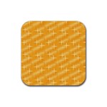 Many Stars, Golden Rubber Coaster (Square)  Front