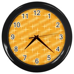 Many Stars, Golden Wall Clocks (black)