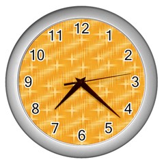 Many Stars, Golden Wall Clocks (silver) 