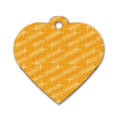 Many Stars, Golden Dog Tag Heart (two Sides) by ImpressiveMoments