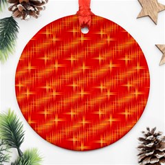 Many Stars,red Ornament (round) 