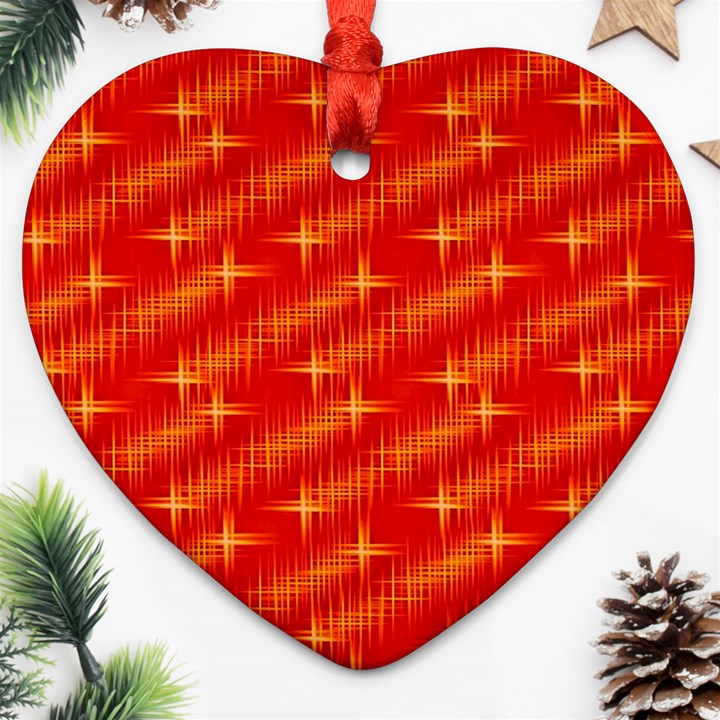 Many Stars,red Ornament (Heart) 