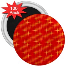 Many Stars,red 3  Magnets (100 Pack)