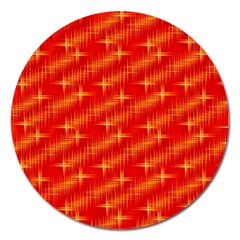 Many Stars,red Magnet 5  (round)