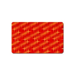 Many Stars,red Magnet (name Card)