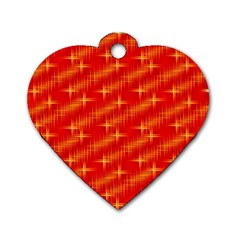 Many Stars,red Dog Tag Heart (two Sides) by ImpressiveMoments