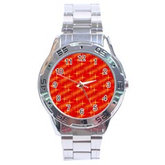 Many Stars,red Stainless Steel Men s Watch