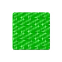 Many Stars, Neon Green Square Magnet by ImpressiveMoments